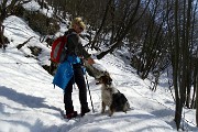 Salita pomeridiana al MONTE SUCHELLO (1541 m) ben innevato da Costa Serina 1l 10 marzo 2016  - FOTOGALLERY